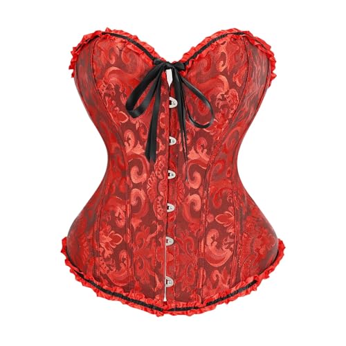 TANGNADE Women Renaissance Corset Top Bustier Lace up Gothic Boned Bustier - image 2
