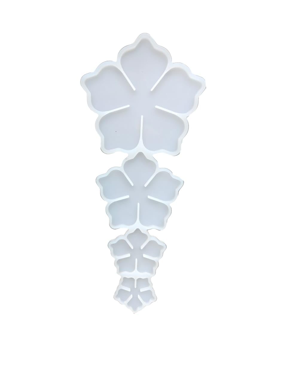 POLYSTORE Art Flower Mold 4 in 1 Decorative Epoxy Resin Art Mould DIY Art and Craft 3D Leaf Flower 4x4, 3x3,2x2, 1.5x1.5 inches/Silicon Mould/EPOXY Art/Resin Mould-picture-11