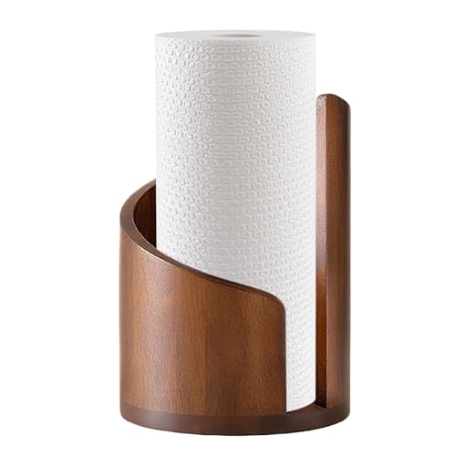 Soporte De Limpiaparabrisas De Pie | Organizador De Papel Absorbente De Madera | Soporte De Rodillos De Limpiaparabrisas Para Cocina - Para Despensa Baño Oficina Inodoro Mesa Habitación Infantil Appar