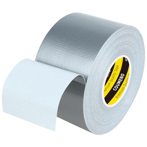 Image of Heavy Duty Single Side Duct Tape,2in x 66FT,Strong Adhesive High Strength,Versatile Mesh Adhesive Tape for Easy Sealing, Repairing and Bonding Indoors and Outdoors,Silver