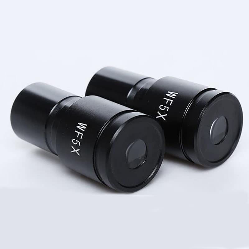 2PCS WF5X/20mm Microscopio Biologico Oculari grandangolare Lente del Microscopio Accessori di Biologia Parti for la Scienza Medica