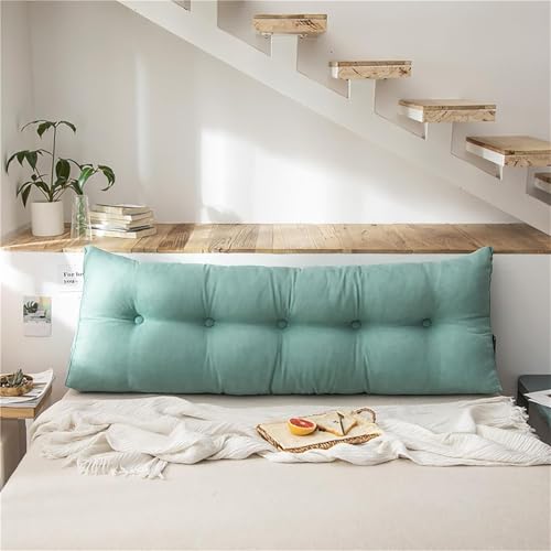Image of aeTHEric Triangular Headboard Pillow /Wedge Pillow /Backrest Reading Bolster /Triangular Pillow Sofa Back Soft Pack Bed Large Protection Waist (100cm x 20cm x 50cm)