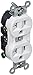Hubbell 5362W Receptacle, Duplex Straight Blade, Hubbel-Pro, 20A, 125V, SM, White