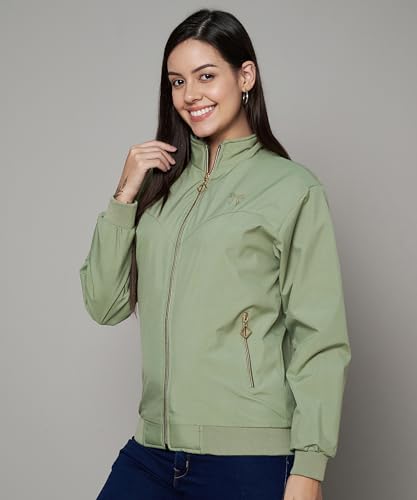 Image of eKools Nylon Full Sleeve Solid Women's Jacket