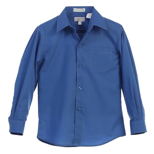 Image of Gioberti Boys Long Sleeve Solid Dress Shirt