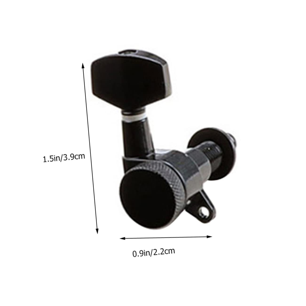 Toyvian 3r3l Tuning Pegs Guitar Tuning Keys Tuner Black Strings Zinc Alloy Guitar Accessory Easy Mounting
