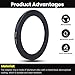 Metal Step Down Ring Filter Adapter - 52mm to 42mm - Metal Ring Step Down Rings Adapter Filter Compatible with All 42mm UV, CPL, ND, Lens Hood, Threaded Lens ect