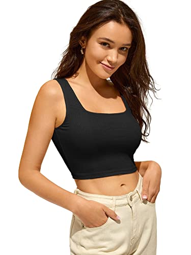 Image of Shasmi Women's & Girls' Solid Sweet Heart Neck Slim Fit Simplicity Tops (TOP 50)