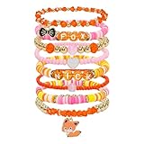 Fortivae Conjunto de Pulseras Inspiradas en la Amistad, 8 Pulseras con Zorros Adorables, Accesorios de Joyería con Motivos de Dibujos Animados, Regalos para Fans, Amigos y Amantes