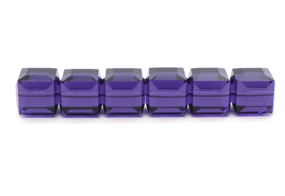 24 perline di cristallo Adabele austriaco 4 mm (0,16 pollici) viola velluto compatibile con cristalli Swarovski Preciosa 5601 SSC427