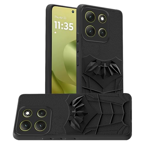 Image of AESTMO Back Cover for Moto G86 Power 5G | Stylish | Soft Silicone | Shockproof | Camera Lens Protection Back Cover for Moto G86 Power 5G (Black)