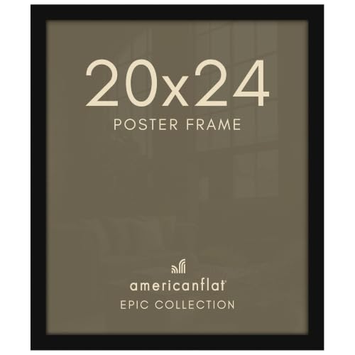 Image of Americanflat 20x24 Poster Frame - Engineered Wood - Black