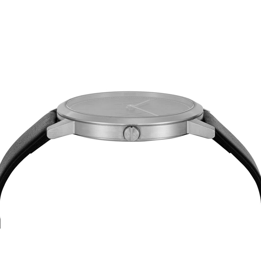 Armani Exchange Orologio da uomo, movimento al quarzo a due lancette e cassa da 40 mm con cinturino in acciaio inossidabile o in pelle
