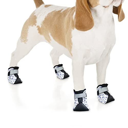 Ddfs Dog Shoes For Hardwood Floors, Dog Boots For Small Dog Non Slip Dog Shoes For Outdoor Indoor Soft Comfortable Dog Booties 4Pc/Set #TOP4