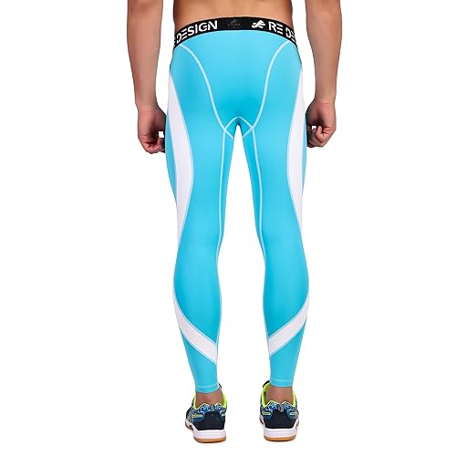 Image of ReDesign Apparels Men's Polyester Compression Pant /Tights /Megging for Gym, Running, Cycling, Yoga & All Sports