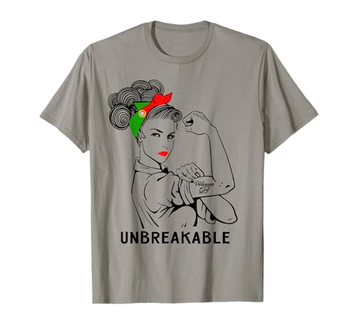Portuguese Girl Unbreakable T-Shirt Heritage Portugal Flag T-Shirt