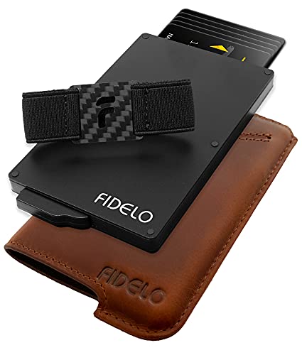 Fidelo Minimalist Wallets Card Wallet - Hybrid RFID Wallets for Men Slim Wallet