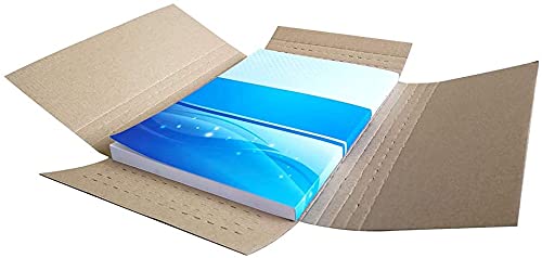 Ch-Box 200 Pack 11 1/8" X 8 5/8" X 2" Cardboard Easy-Fold Shipping Box Mailers, Letter-Size Height Adjustable For Comics Books Photos, White (Em1182-200) #TOP2
