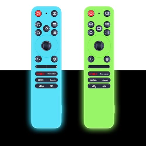 Coque en silicone pour télécommande LG MR25GA OLED C5 B5 G5 pack de 2 protection bleu et vert