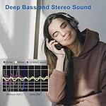 KVIDIO Active Noise Cancelling Headphones, 70 Hours Playtime Bluetooth Headphones Wireless with Microphone, Transparency Mode, Deep Bass and Hi-Fi Stereo Sound Over Ear for Travel Office - Image 2