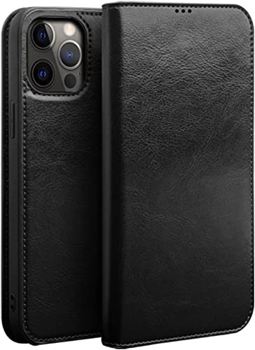 Étui portefeuille iPhone 12 Pro Max housse livre en cuir avec support