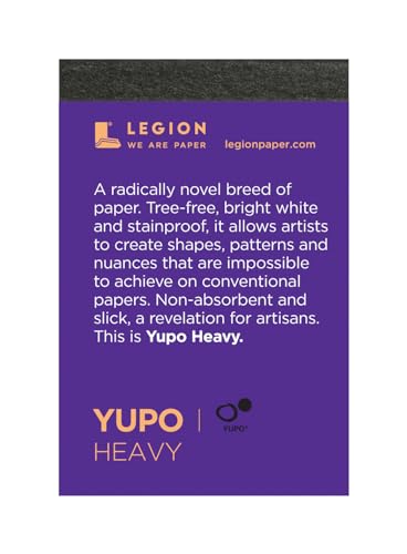 Legion Yupo Mini Artist Pad, 2.5 by 3.5 Inches, 10 Sheets, Heavy (L21-YPT153CL23)