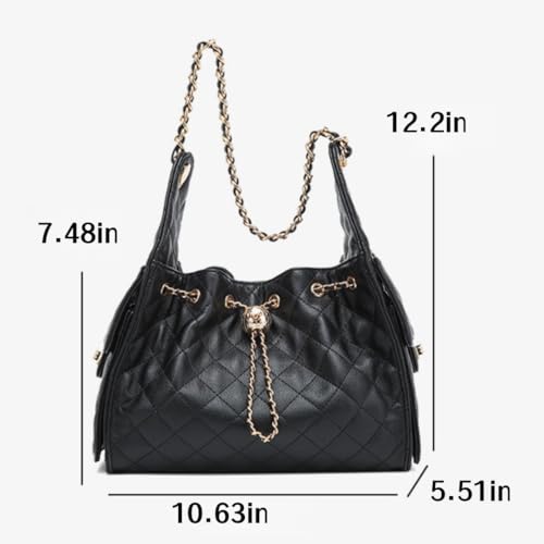 Bolso Hobo Acollado con Correa de Cadena para Mujer miniatura 4