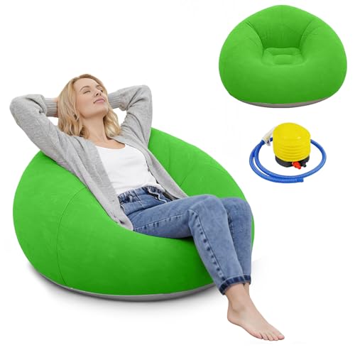 Canapé gonflable pour salon et balcon, bean bag fauteuil gonflable léger - 2