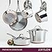 Anolon Nouvelle Stainless Steel Cookware Pots and Pans Set, 10 Piece