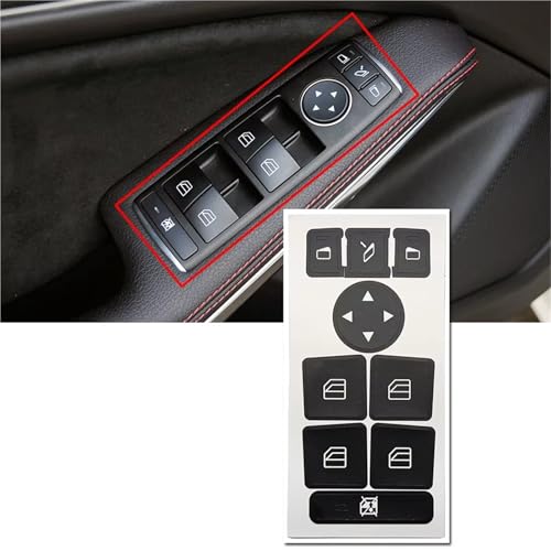 Autocollant réparation bouton lève-vitre Benz C117 2014-2018 - 5