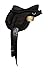 MK SADDLES All Purpose Synthetic Treeless English Horse Saddles Tack Get Matching Girth & Straps and Stirrups I Black I Size - Seat Size 17.5