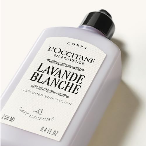 L'OCCITANE - Lavande Blanche (White Lavender) Body Lotion - 250 ml - Musky, fresh and delicate fragrance - Made in France - Image 2