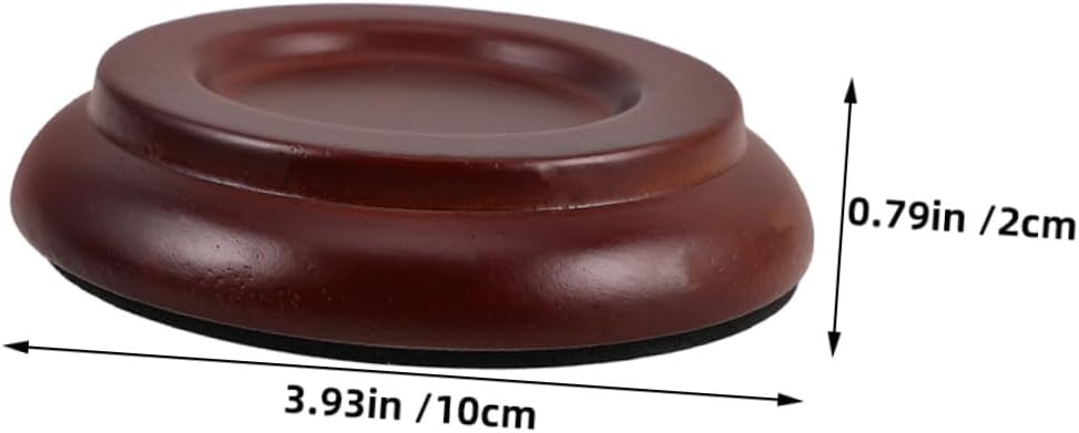 8pcs Solid Wood Piano Caster Cups Piano Leg Pads Non-Slip Soundproof Floor Protectors Hardwood Floor Furniture