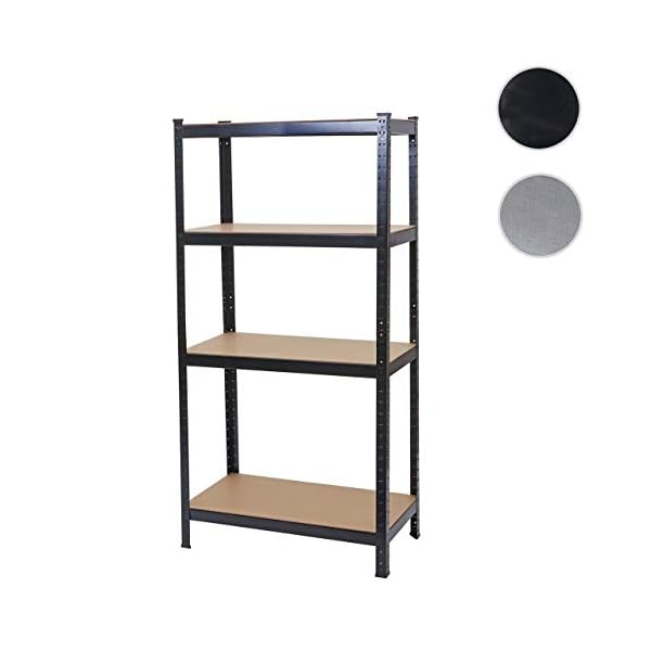 Mendler Schwerlastregal HWC-D67, Werkstattregal Steckregal, 160x80x40cm, Traglast bis 320kg - schwarz – Bild 8