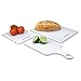 Farberware 3-Piece Plastic Cutting Board Set, Dishwasher-Safe Poly Chopping Board for Kitchen with Paddle, Charcuterie Board Set, White