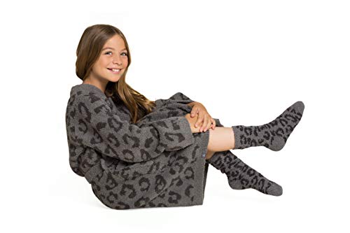 Barefoot Dreams CozyChic Youth Barefoot In The Wild Sock, Boot Socks Plush Socks4