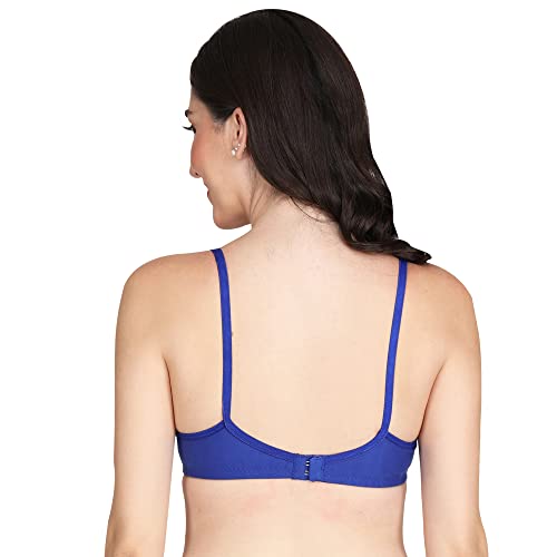 Image of Women Non Padded Bra - Made of Pure Cotton Full Coverage Non Wired Soft Cup for T-Shirt Saree Dress and for Everyday