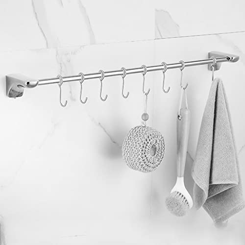 Porte-serviettes porte-serviettes pour salle de bain avec crochet et fixation murale acier