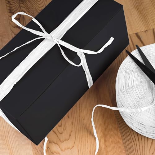 Image of 218 Yards Raffia Paper Craft Ribbon Packing Paper Twine, 1 /4 Inch by 218 Yards