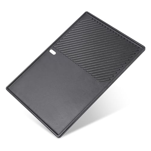 QuliMetal Reversible 7598 Griddle Replacement Parts for Weber Spirit 300 & GS4 Spirit II 300 Series Grills, Spirit E310, Genesis Silver Gold B C, Genesis 1000-5000 Cast Iron Griddle Plate 7658, 1 Pack