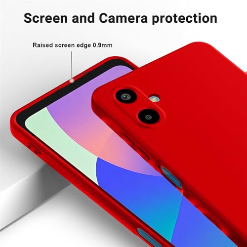Image of Back Cover for Samsung Galaxy F06 5G / M06 5G | Full Camera Protection | Premium Liquid Silicon Case | Flexible Bumper Case for Samsung Galaxy F06 5G / M06 5G (Red)