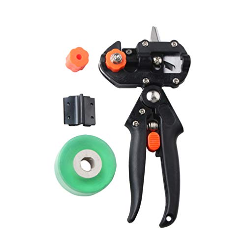 Preisvergleich Produktbild Yarnow Gartenpfropfwerkzeug Kit Professioneller Obstbaumschnitt Gartenschere Schere Schneidwerkzeug für Pflanzenzweig Zweig Rebe (2Mm Grüner Film)