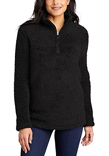 JustBlanks Womens Cozy Quarter-Zip Fleece Pullover Sweater