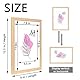 Baoee Bilderrahmen A4 Eiche 3er Set, 21x29.7cm mit Passepartout 15x20cm, Bilderrahmen Din A4 Holz mit Acrylglas,Posterrahmen, Urkundenrahmen, freistehend und zur Wandmontage