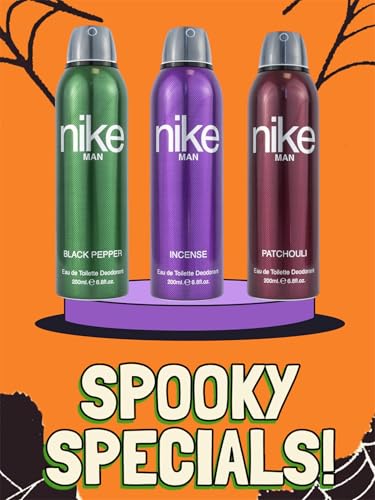 Image of Nike Unisex Black Pepper + Incense + Patchouli Deodorant Spray For Man - Pack Of 3 (200Ml Each)