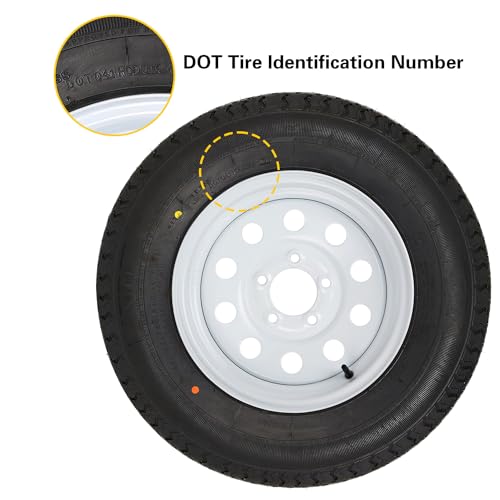 Durun ST205/75R15-2 2Pk Durun St205/75R15 Radial Trailer Tire With 15 Inch White Wheel thumb #5