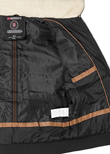 Geographical Norway Abramovitch Herren Steppjacke, warm & leicht, Winterjacke Herren, Outdoor, (Schwarz XL)