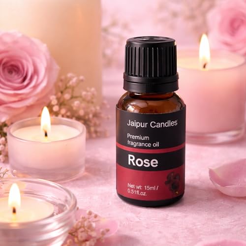 Image of Fragrance Oil | 15 ml | Aroma Oil for Home Fragrance | Best for Aromatherapy | Use in Diffusers, Candles, Air Fresheners (15ML, Rose)