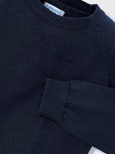 Mayoral Basic Cotton Jumper w/Round for Boys Navy3