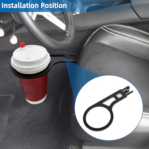 Portavasos de asiento para Ford Mustangs 1965-1970/71-73, negro miniatura 4